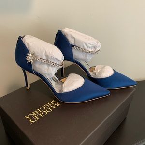 Blue badgley mischka shoes